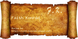 Faith Konrád névjegykártya